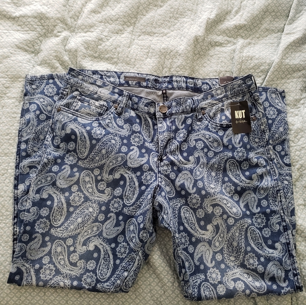 NWT Kut From The Kloth Eva Ankle Skinny Jeans 16